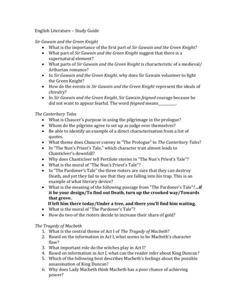 Literature Study Guides .